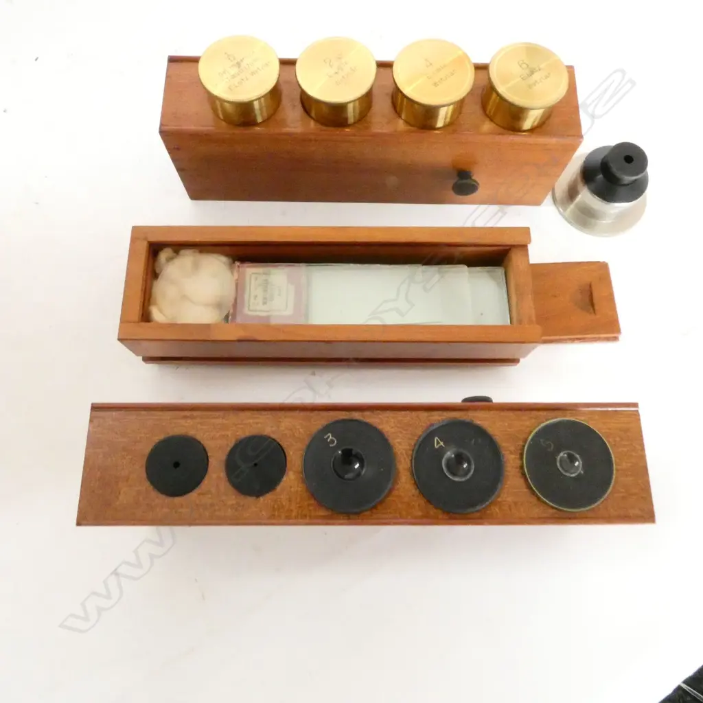 LEITZ, WETZLER MONOCULAR COMPOUND MICROSCOPE, No.95907, c.1907, BLACK & LACQUERED BRASS... Image 1++